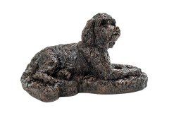bronze dog urn - cockerpoo