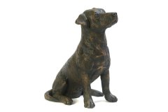 bronze dog urn - jack-russell-terrier