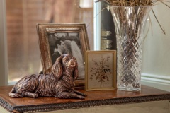 bronze dog urn - king charles  spaniel
