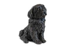 bronze dog urn - shih tzu