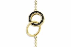 Black and gold bracelet