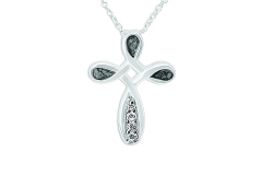 Mens necklace, silver