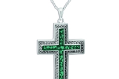 Mens necklace, silver