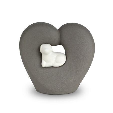 Porcelain Heart with Dog