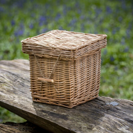 Woven willow casket