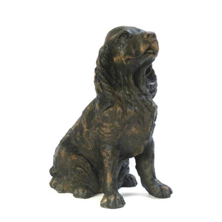 bronze dog urn cocker spaniel