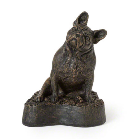 bronze dog urn french bulldog