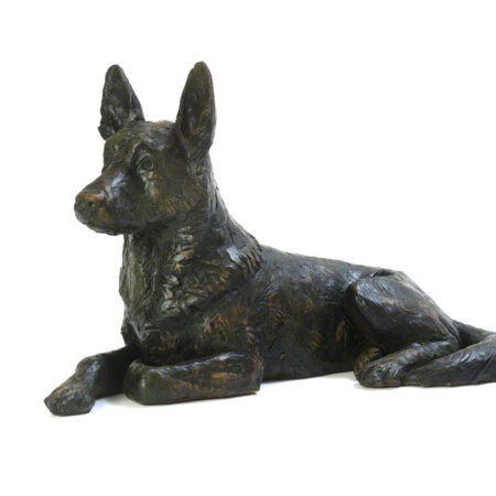 bronze dog urn german shepherd