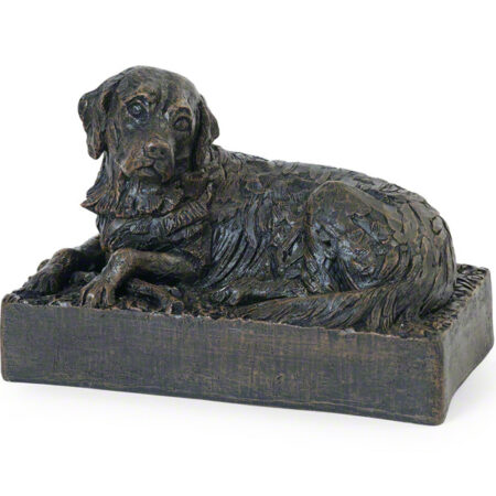 bronze dog urn golden retriever compact
