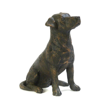 bronze dog urn jack russell
