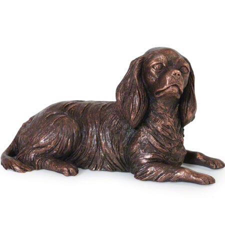 bronze dog urn king charles spaniel