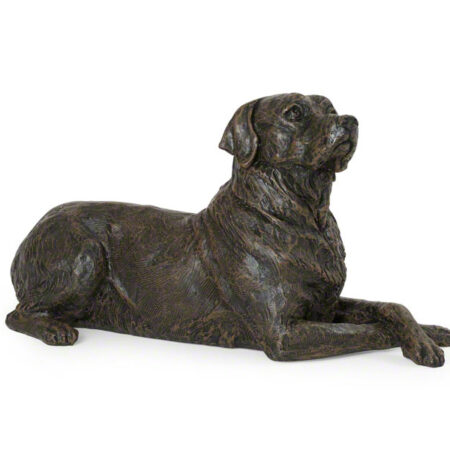 bronze dog urn labrador