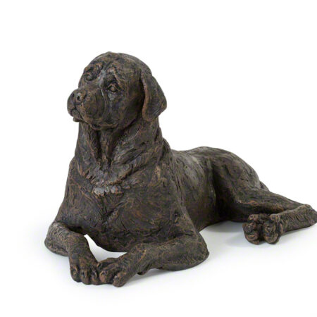 bronze dog urn rottweiler