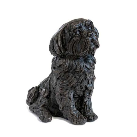 bronze dog urn shih tzu