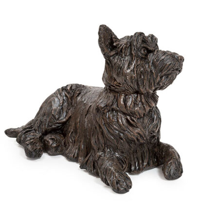bronze dog urn west highland terrier